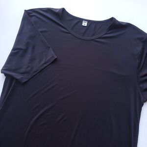 Uniqlo AIRism Comfort Unlimited T Shirt Mens L Black Lightweight Stretch